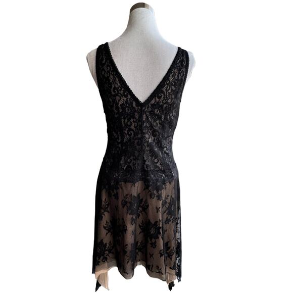 Alexa Admor Womens Lace Dress Size L Sleeveless Handkerchief Witchy Whimsigoth - Picture 6 of 10